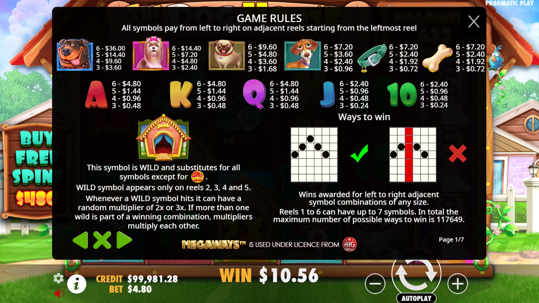 The Dog House Megaways Screenshot 3